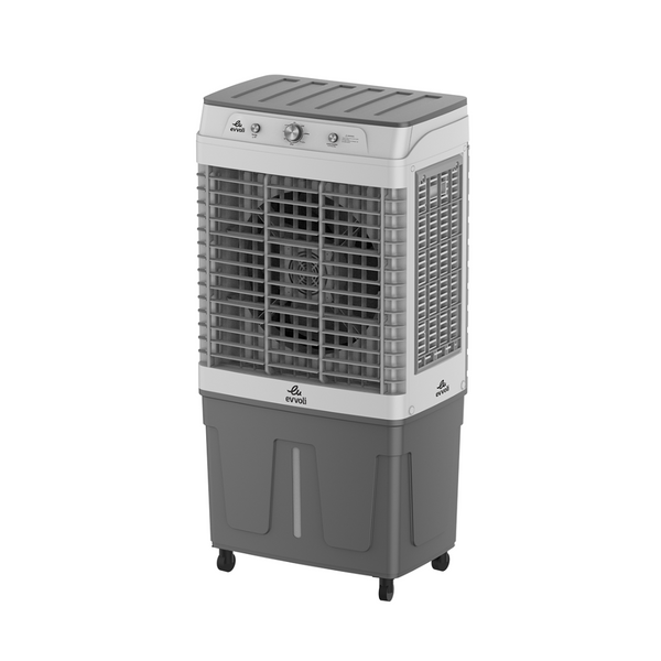 Evvoli Free Standing Air Cooler, Oscillation Function, 3 Speed Levels, 4 Ice Boxes Included | 350W | 70 Liters