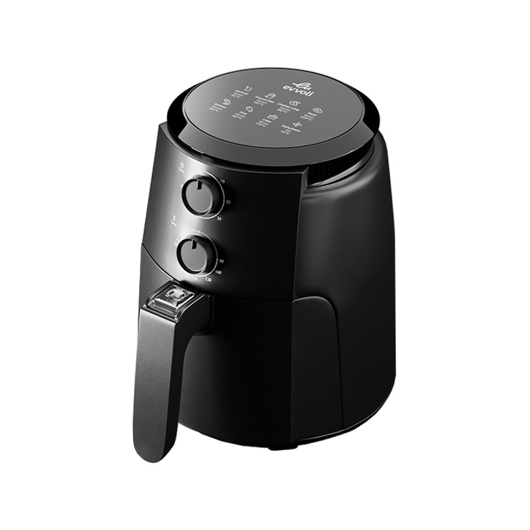 Evvoli Air Fryer with Zero-Oil Frying and healthy Temperature Controls | 1500W | 4L