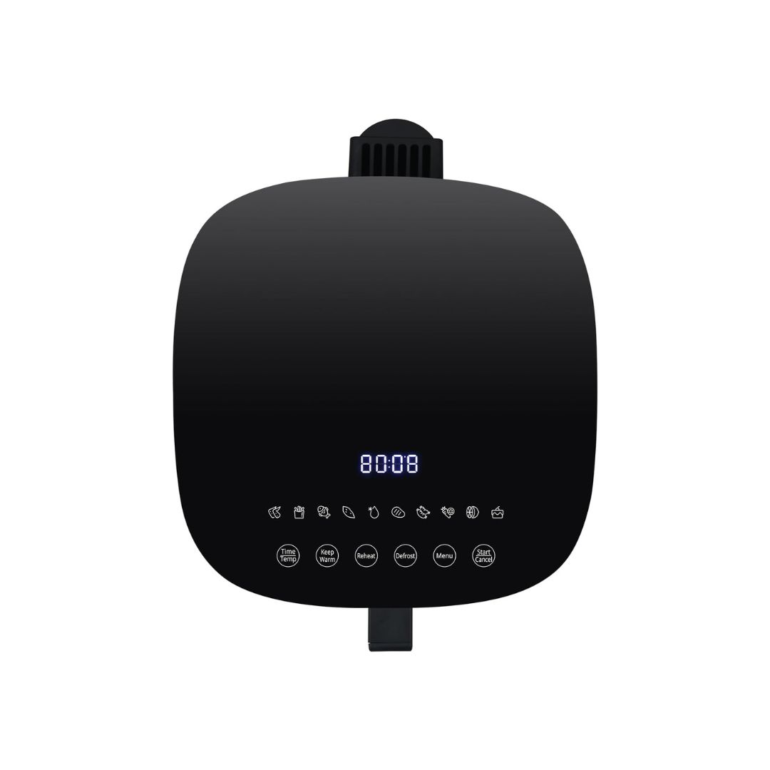 قلاية هوائية من إيڤولي  بسعة 8 لتر مع 10 برامج مسبقة الإعداد ونافذة شفافة لمراقبة الطعام| 1800 واط.