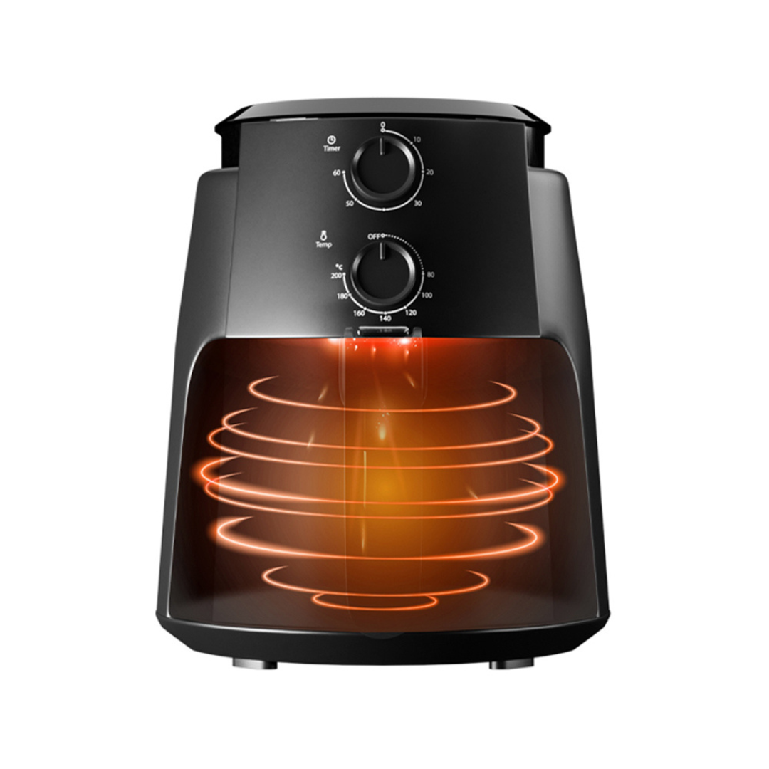 Evvoli Air Fryer with Zero-Oil Frying and healthy Temperature Controls | 1500W | 4L