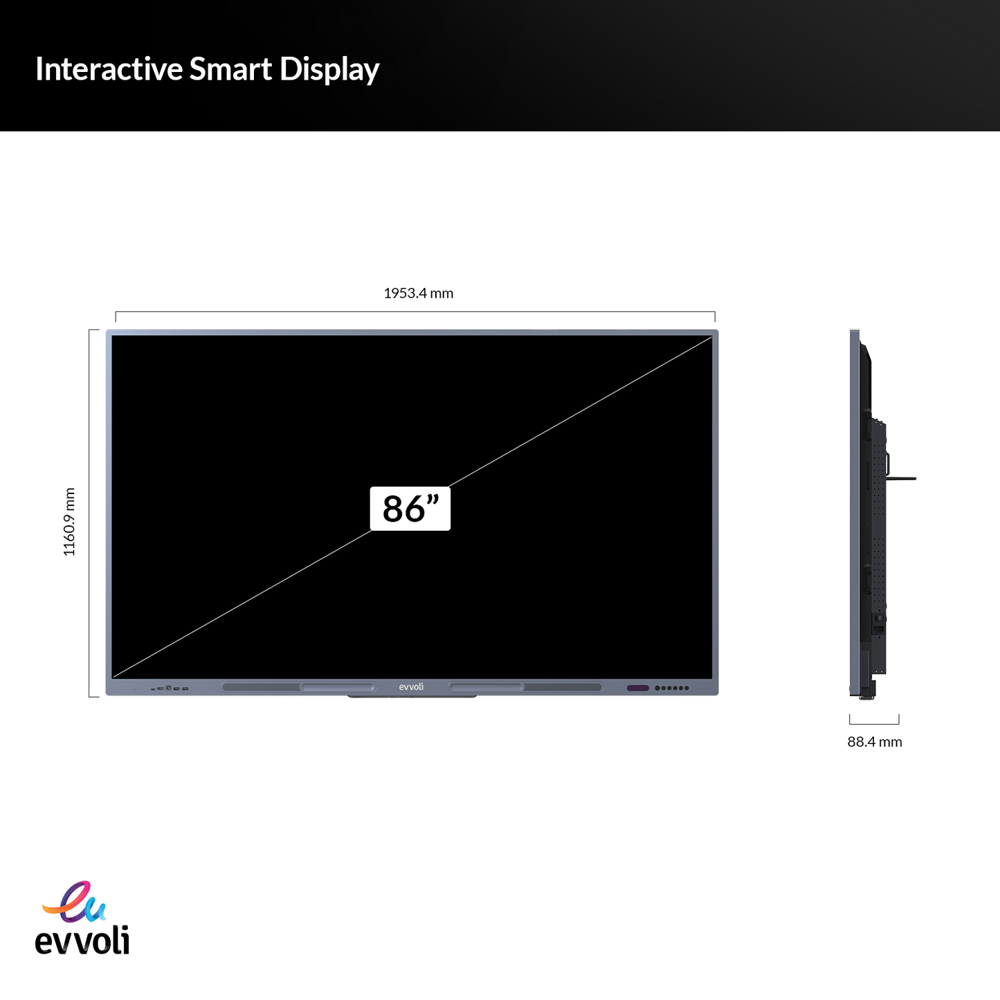 شاشة تلفاز إيڤولي الذكية التفاعلية بدقة 4K UHD بحجم 86 بوصة
LED، نظام Android 13، دعم 40 نقطة لمس، مدى ليزر يصل إلى 10 أمتار