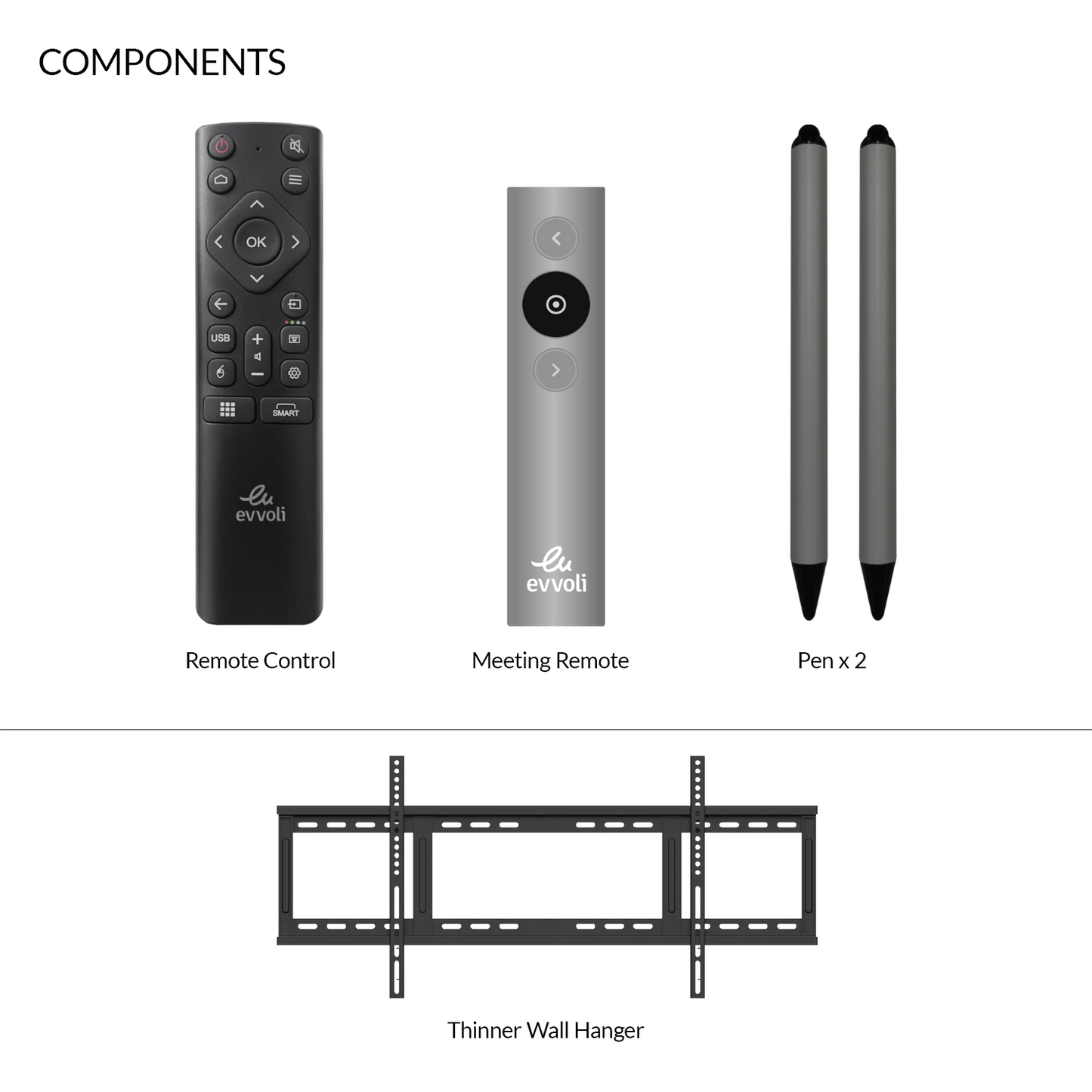 Evvoli 4K UHD 75 Inches Interactive Smart Display, LED Android13, 40 Points, 10M Laser Distance