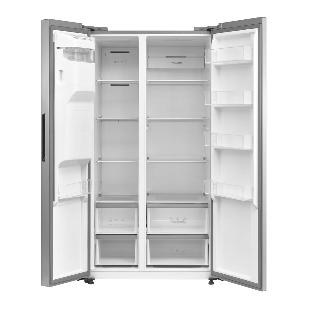 Evvoli EVRFM-S635S – 635L Side-by-Side Refrigerator