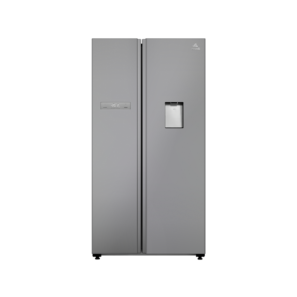 Evvoli EVRFM-S650S – 650L Side-by-Side Refrigerator