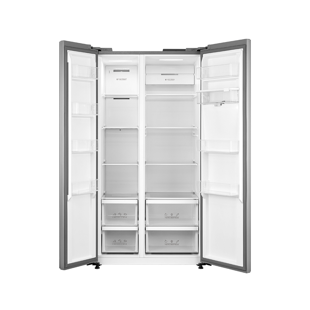 Evvoli EVRFM-S650S – 650L Side-by-Side Refrigerator