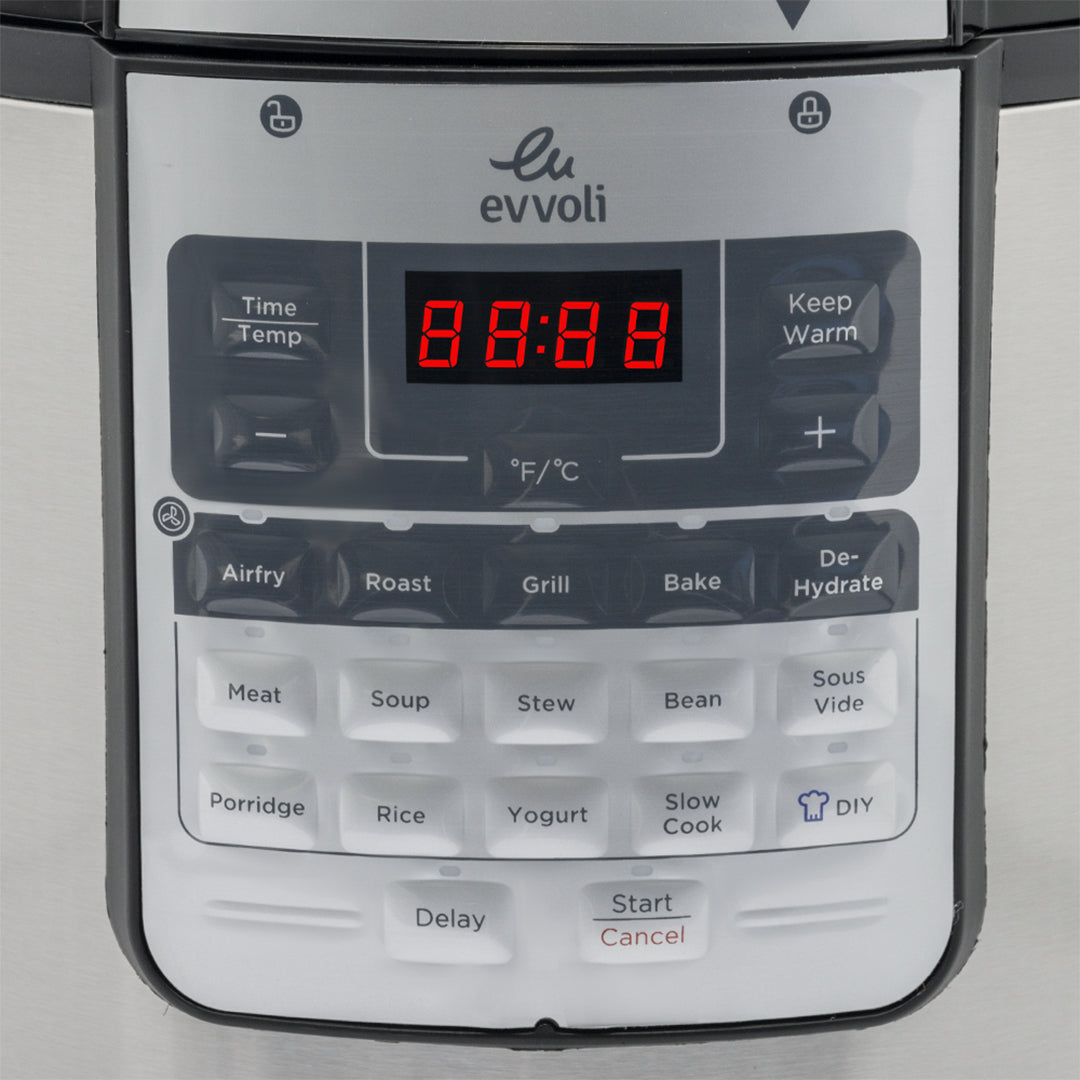 Evvoli 15-in-1 Electric Pressure Cooker with Air Fryer | 1500W | 5.7L