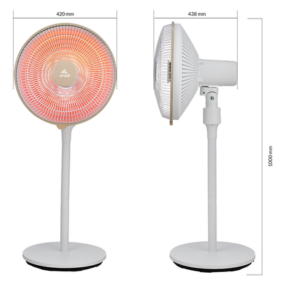 Evvoli EVCH‑1001W ceramic heater - White